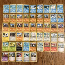 50 Pokemon Card Lot 2011 Emerging Powers Black & White 98 Binder Starter picture