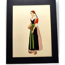 Vintage Costume-Woman of Bethmale Valley, Pyrenees 1939 from French Costumes picture