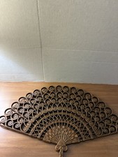 Vintage 1980 Burwood Wall Fan Gallery Wall Decor MCM Boho Hollywood Regency picture