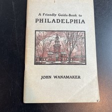 Antique 1917 “A Friendly Guide-Book to Philadelphia” and Map Pennsylvania picture