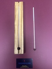 Replacement 10” Thermometer Tube for Soda / Gas/ Oil Therms + Wooden Holder picture