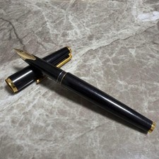 PILOT Custom K Series Fountain Pen- 14K Inlaid M, 1976 Made Black Gold picture