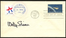 Wally Schirra d2007 signed autograph FDC NASA Astronaut PSA Stickered picture