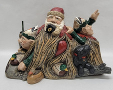 Loon Lake SANTA & ELVES IN DUCK BLIND Crow Springs Collection Figure 255/2900 picture