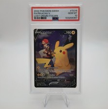 Pokemon Pikachu V Size 16 Lost Origin Italian Psa 10 picture