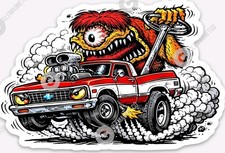 Classic Chevy Truck MAGNET - Ratfink Style Chevrolet Hot Rod Rat Fink Car Show picture