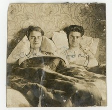 Edwardian Gay Men In Bed 1900 Teddy Boys Beefcake Boyfriends Physique Male Photo picture