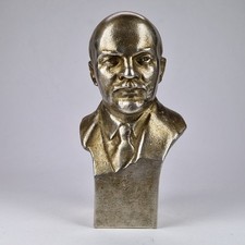 Vintage Soviet Bust Vladimir Lenin USSR 1960s By Sychev Sculpture Communism picture