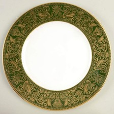 Wedgwood Florentine Dark Green Rim  Dinner Plate 785752 picture