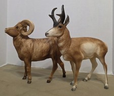 Vintage Breyer Pronghorn Antelope Model #310 And Big Horn #78. You Get Both. picture