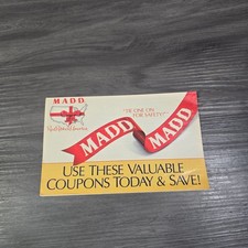 Rare MADD Vintage Procter & Gamble Product Grocery Store Coupons 1992 picture