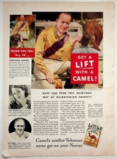 Camel 1934 Original Print Advertisement 8x11 Vintage Tobacco Ad picture