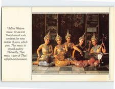 Postcard Thai Women with Musical Instruments picture
