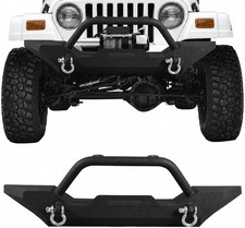 Front Bumper Fit for Jeep Wrangler TJ YJ 1987-2006 | W/ Winch Plate D-Rings Carb picture