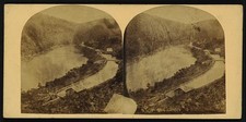 Photo:Pack Saddle Pennsylvania River Landscape Stereograph c1861 East View picture