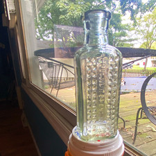 Antique Vapo-Cresolene bottle. Clear glass, iconic hobnail poison texture. 1894 picture