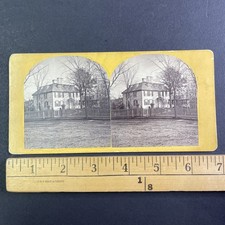 Buckman Tavern Stereoview Lexington MA Antique Albumen Print 1870s picture