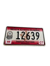 Minnesota White Earth Ojibwe Indian Nation License Plate picture
