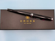 Cross Coventry Rolling Ball Pen Black Lacquer & Chrome NEW AT0665-6 picture