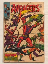 Avengers #55 1968 1st Full Ultron as Ultron-5 Silver Age Key Marvel VG 4.0 picture