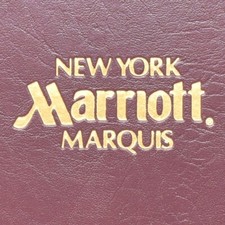 1995 Marriott Marquis Hotel Restaurant Menu Times Square New York City Manhattan picture