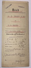 Original 1915 Bargain & Sale Deed – Willits, Mendocino County, California picture
