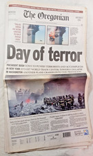 The Oregonian - Wednesday September 12, 2001 - DAY OF TERROR  - NEWSPAPER - 9/11 picture