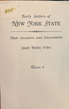 VINTAGE EARLY SETTLERS OF NEW YORK STATE ANCESTORS & RELATIVES VOL 2 508 PAGES picture