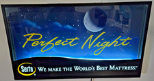 Serta Perfect Night Neon Store Adv. Sign Backlit Inline onoff Switch Rare 40