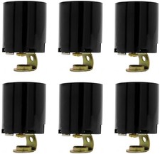 6 Pack - Keyless Lamp Sockets, Medium Base, E26 Edison Lamp Socket Replacement picture