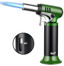 KOACKL Butane Torch, 360° Reverse Use Lighter for Cooking, Crafts & BBQ | Transp picture