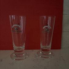 Set of 2 Hacker Pschorr 0.1L Pilsner Beer Sampling Shot Glasses picture