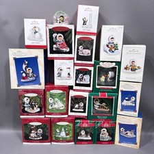 Vintage Lot Of 21 Hallmark Frosty Friends Ornaments From 1981 Onward Christmas picture