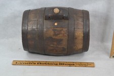 antique keg cask barrel wooden 10 in water rum whiskey  early 18th 19th original picture