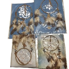 Genuine Lakota Sioux Dream Catchers From St Joseph’s Indian School - Lot Of 4 picture