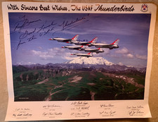 In Person signed USAF Thunderbirds Signed Jet Aircraft, Multi-Signature picture