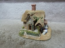 VINTAGE 1995 Lilliput Lane BARGATE COTTAGE TEA ROOM EUC Figure 5x4.5x4