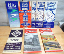8 Vintage Travel Brochure 1940's -50's Standard Oil Co. - Pa. Railroad. Erie. picture