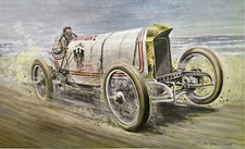 Blitzen Benz 1911 Daytona Beach Land Speed Record Carlo Demand Art Print Burman picture