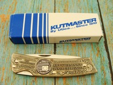 VINTAGE KUTMASTER USA US CONSTITUTION OLD GLORY FLAG POCKET KNIFE PICTURE KNIVES picture