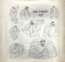 Disney:Paul Bunyan-Original Stat Oversized Model Sheet-1958 picture