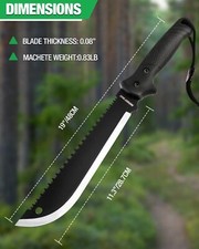 MOSSY OAK Machete with Saw 19