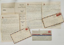 1956 vintage MEREDITH PARSONS ny LETTERS WAIKIKI HONOLULU HAWAII TRAVEL RECITAL picture