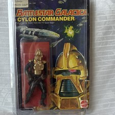 Mattel 1978 Battlestar Galactica Cylon Commander Vintage Carded Figure picture