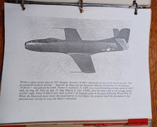 1947 D-588-1 Skystreak Blueprints & Informational Douglas Aircraft Book JRR53 picture