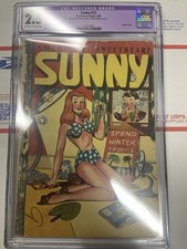 Sunny #12 1948) - Classic Good Girl Bikini Cover GGA - CGC 2.5 Restored picture