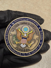 RARE Warren A Stephens US Embassy London Challenge Coin Winfield House  picture