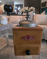 Vintage BG Italian Hand Crank Coffee Grinder Macina Acciaio Garantito Burr Mill picture