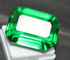 110 Ct Natural Green Emerald Emerald Cut Certified Colombian Loose Gemstone 6LHF picture