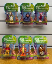 Vintage Winnie The Pooh Collectibles Full Set of 6 Fisher Price 2000 New Sealed picture